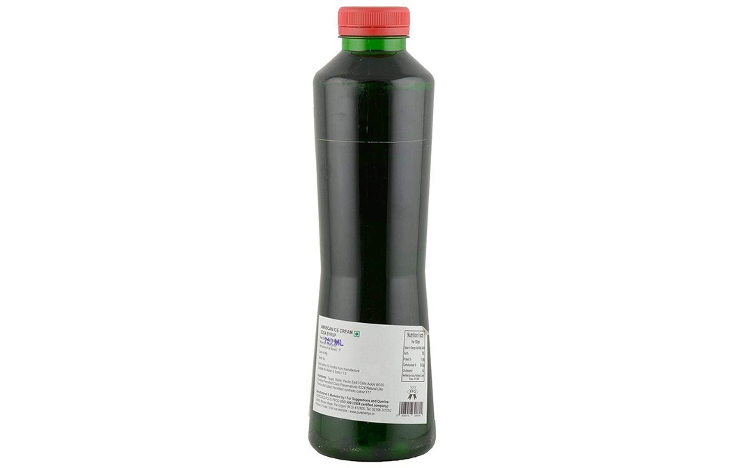 Pure Berry's American Ice Cream Soda Syrup   Bottle  750 millilitre